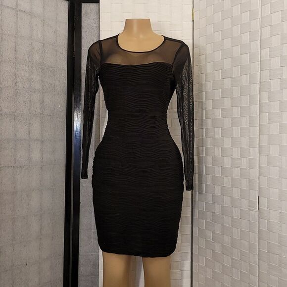 DANNO RICCO NEW YORK ILLUSION BODYCON DRESS - Picture 4 of 13